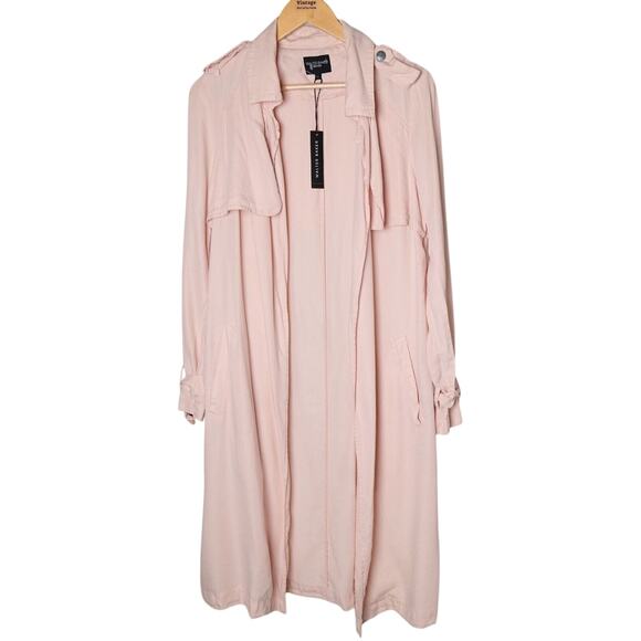 Walter Baker Jackets & Blazers - Walter Baker Marley Trench Coat Sz S Soft Girl Balletcore Minimal No Belt Flaws
